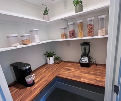 image of corner pantry